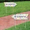 Big Dot of Happiness Wildflowers Wedding Signs - Boho Floral Wedding Sign Arrow - Double Sided Directional Yard Signs - Set of 2